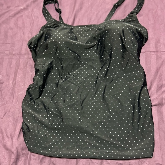 krista Other - Black Krista Polka Dot swimsuit top- 2X-perfect to wear with shorts